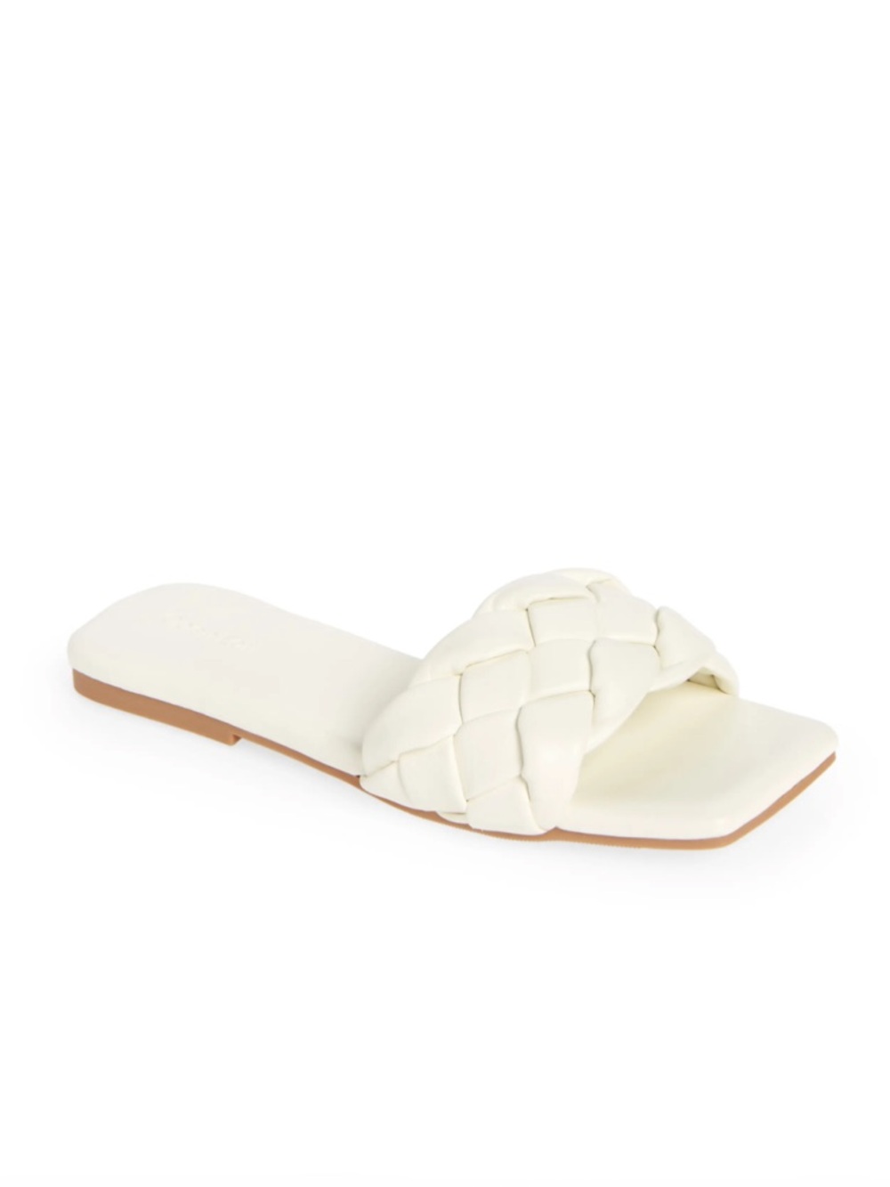 Open Edit Lucca Slide Braided Sandal SZ 9